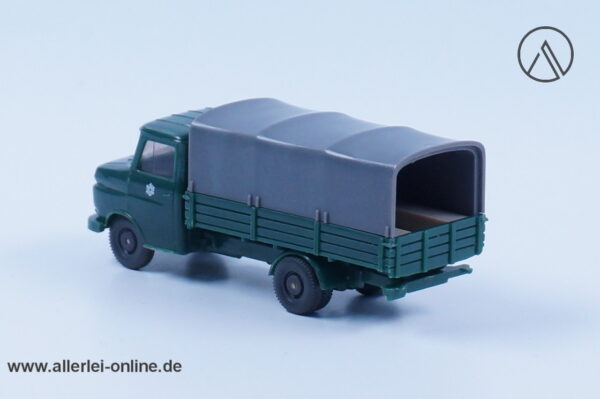 Vintage Wiking Modellauto | Opel-Blitz | POLIZEI Pritsche mit Plane | H0 - 1:87