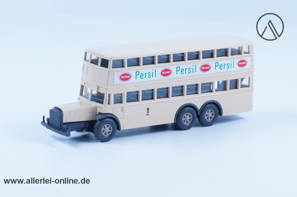 Wiking Mercedes-Benz D38 Doppeldeckerbus | Henkel-Persil Autobus | H0 - 1:87