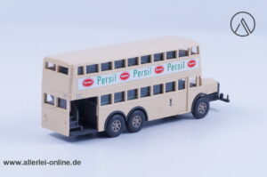 Vintage Wiking Modellautos Mercedes-Benz D38 Doppeldeckerbus | Henkel-Persil Autobus | H0 - 1:87
