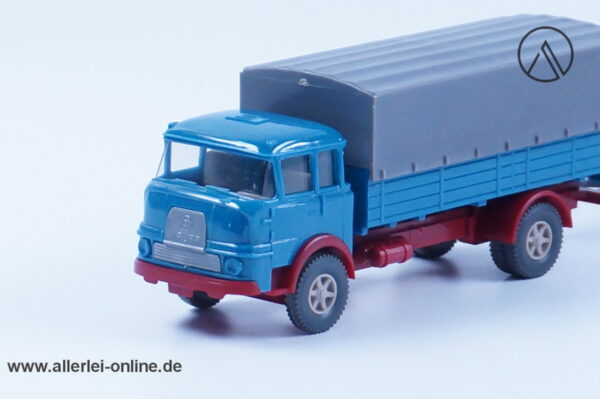 Vintage Wiking Modellautos | Krupp LF 806 Pritschenlastzug mit Plane | H0 - 1:87