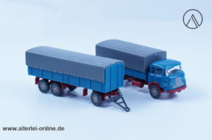 Vintage Wiking Modellautos | Krupp LF 806 LKW mit 3-Achs Anhänger | H0 - 1:87