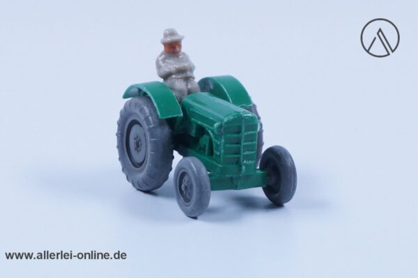 Vintage Wiking Modellautos 50er Jahre | Hanomag R25 Schlepper | Traktor | grün | H0 - 1:87