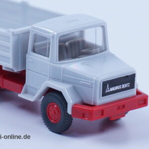 Wiking Modellauto | Magirus 232 D 22 AK Muldenkipper | Langhauber LKW | weiß | H0 - 1:87