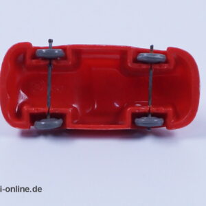 50er Jahre Modellauto Wiking Drahtachser - unverglast | Porsche 356 | Rot | Quetschachser Modell H0 - 1:87