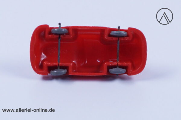 50er Jahre Modellauto Wiking Drahtachser - unverglast | Porsche 356 | Rot | Quetschachser Modell H0 - 1:87