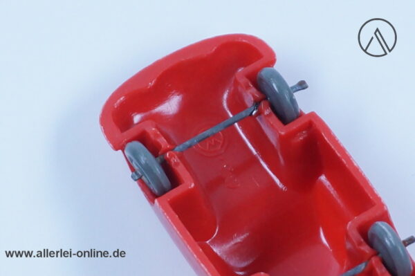 50er Jahre Modellauto Wiking Drahtachser - unverglast | Porsche 356 | Rot | Quetschachser Modell ohne Bodenplatte H0 - 1:87