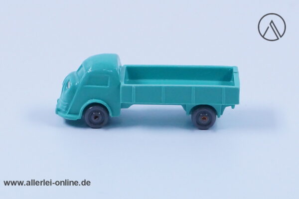 50er Jahre Wiking Drahtachser - unverglast | Tempo Matador Knautschgesicht Pritschenwagen | Türkis/Türkisgrün | Quetschachser Modell H0 - 1:87