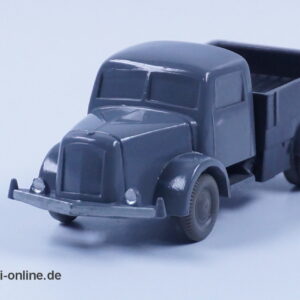 50er Jahre Wiking unverglast | Culemeyer - Henschel Zugmaschine mit Straßenroller | Grau | H0 - 1:87