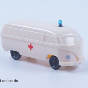 Wiking unverglast | VW T1 Kasten | Rot Kreuz Krankenwagen | H0 - 1:87