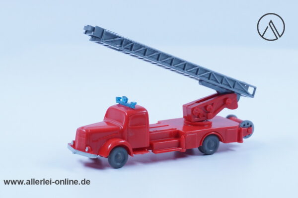 50er Jahre Wiking Modellautos unverglast | MB L5000 Feuerwehr-Leiterwagen | MB L 5000 | H0 - 1:87