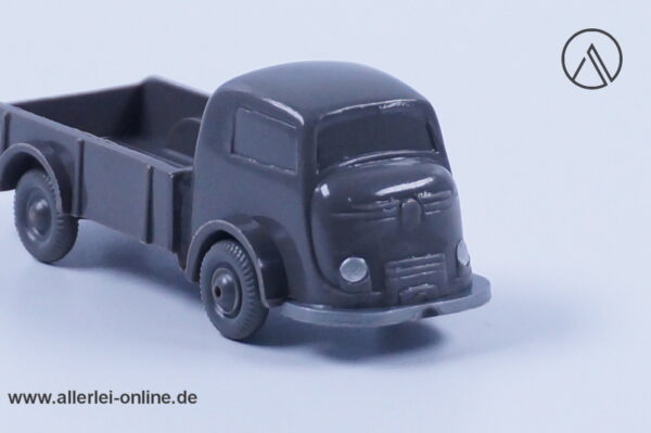 Alte Wiking 60er Jahre Modellautos unverglast | Tempo Matador Pritsche | dunkelgrau | H0 - 1:87