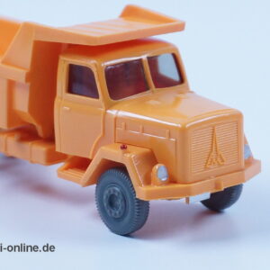 Wiking | Magirus Saturn 2-Achs Kipper | Muldenkipper | Melonengelb - H0 - 1:87