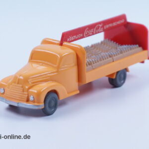 Wiking unverglast | Ford 3500 | Coca-Cola Getränkewagen | Gelb / Chromgelb | H0 - 1:87