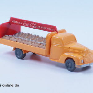 Wiking unverglast | Ford 3500 | Coca-Cola Getränkelaster | Gelb / Chromgelb | H0 - 1:87