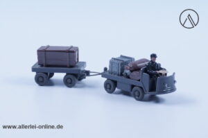Wiking Modellauto Still EFK 2002 Elektrokarren mit Anhänger | H0 - 1:87