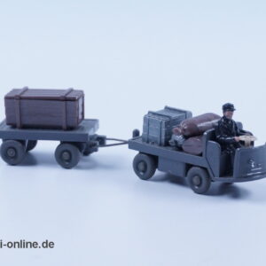 Wiking Modellauto Still EFK 2002 Elektrokarren mit Anhänger | H0 - 1:87