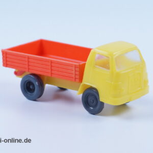 MAN 415 Diesel Pritschen LKW | Arthur Hammer Lüdenscheid Groschenauto - Plastik Rollachser | Gelb-Orange