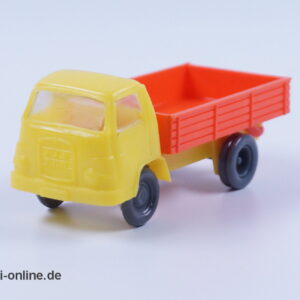 MAN 415 Diesel Pritschen LKW | Arthur Hammer Groschenauto - Plastik Rollachser | Gelb-Orange