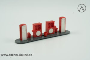 Wiking Modellauto Zubehör | Tankstelle | Zapfsäulen rot/weiß/grau | H0 - 1:87
