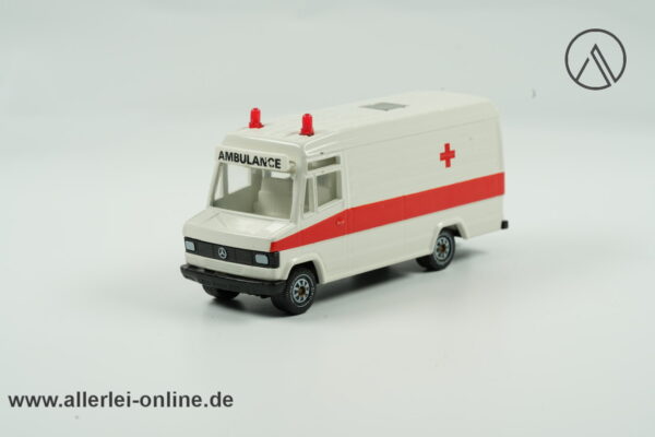 SIKU 2980 Super-Serie | Mercedes-Benz 809 D | Binz-Rettungswagen mit Licht und Sound Modul