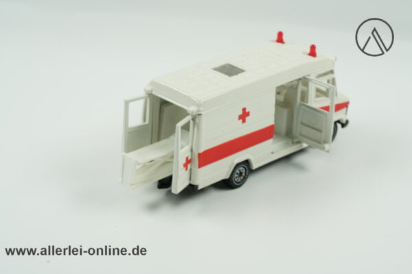 Vintage SIKU 2980 Super-Serie Modelauto | Mercedes-Benz 809 D | Binz-Rettungswagen mit Blinklicht und Sound