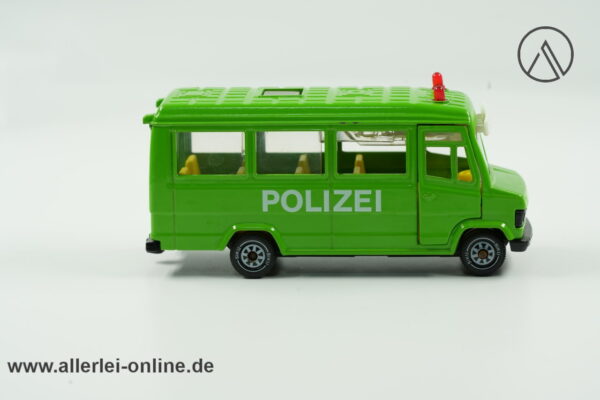 Vintage SIKU 2981 Super-Serie | Mercedes-Benz 809 D | POLIZEI Bus mit Blinklicht und Sound