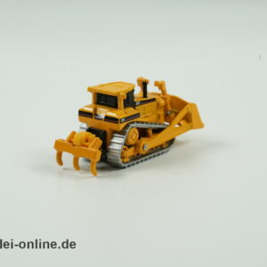 Bruder Mini-Serie CATERPILLAR Bulldozer | Planierraupe mit Aufreißer | 1:128 Miniatur Schlüsselanhänger