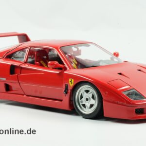 Bburago 1:18 Modellauto | Ferrari F40 - rot (1987) | DieCast - Metall Modell 3032