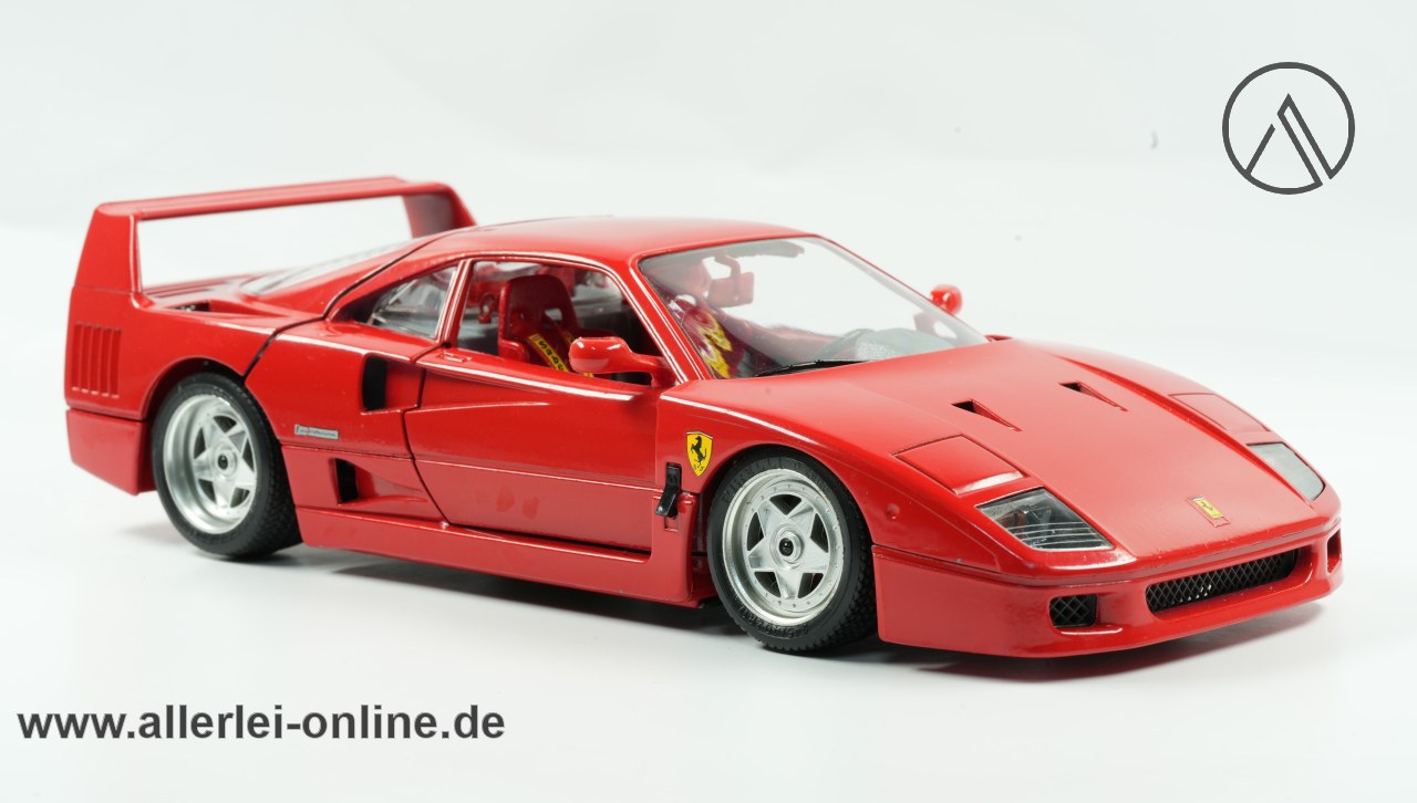 Bburago 1:18 Modellauto | Ferrari F40 - rot (1987) | DieCast - Metall Modell 3032 Bburago 1:18 Modellauto | Ferrari F40 - rot (1987) | DieCast - Metall Modell 3032