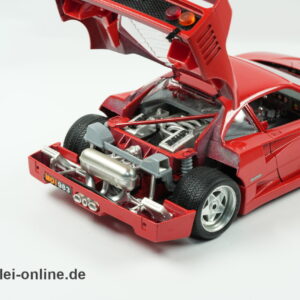 Burago 1/18 Modellauto | Ferrari F40 - rot (1987) | DieCast - Metall Supersportwagen Modell Art.Nr: 3032