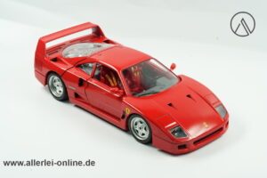 Burago 1/18 Modellauto | Ferrari F40 - rot (1987) | DieCast - Metall Supersportwagen Modell 3032