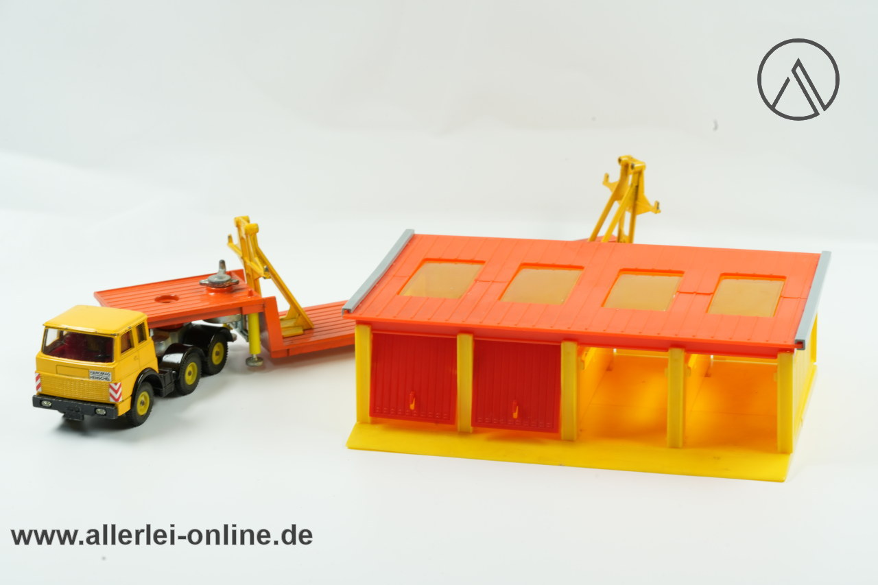 SIKU V288 | Siku V307 Hanomag Henschel F201S-2A Sattelzug Tieflader mit 4-fach Garage - Fertigbauteile Transporter SIKU V288 | Siku V307 Hanomag Henschel F201S-2A Sattelzug Tieflader mit 4-fach Garage - Fertigbauteile Transporter