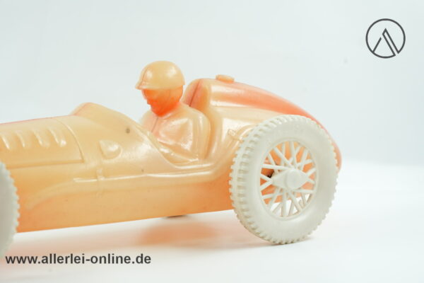 GEOBRA Rennwagen 37 cm | MASERATI Plastik AUTO Drahtachser | 50er Jahre Sandkasten Spielzeug Big Bazaar Toys