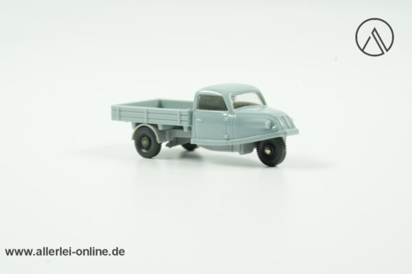Wiking | Goliath Dreirad Pritschenwagen | Goli-Dreirad hellgrau | H0 - 1:87
