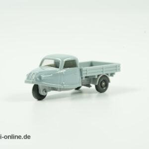 Vintage Wiking Modellautos Goliath Dreirad Pritsche Pritschenwagen | Goli-Dreirad grau | H0 - 1:87