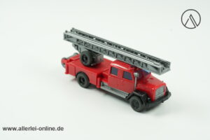 Vintage Wiking Modellauto | Magirus Saturn DL 30 Feuerwehr | Drehleiterwagen - Leiterwagen | H0 - 1:87
