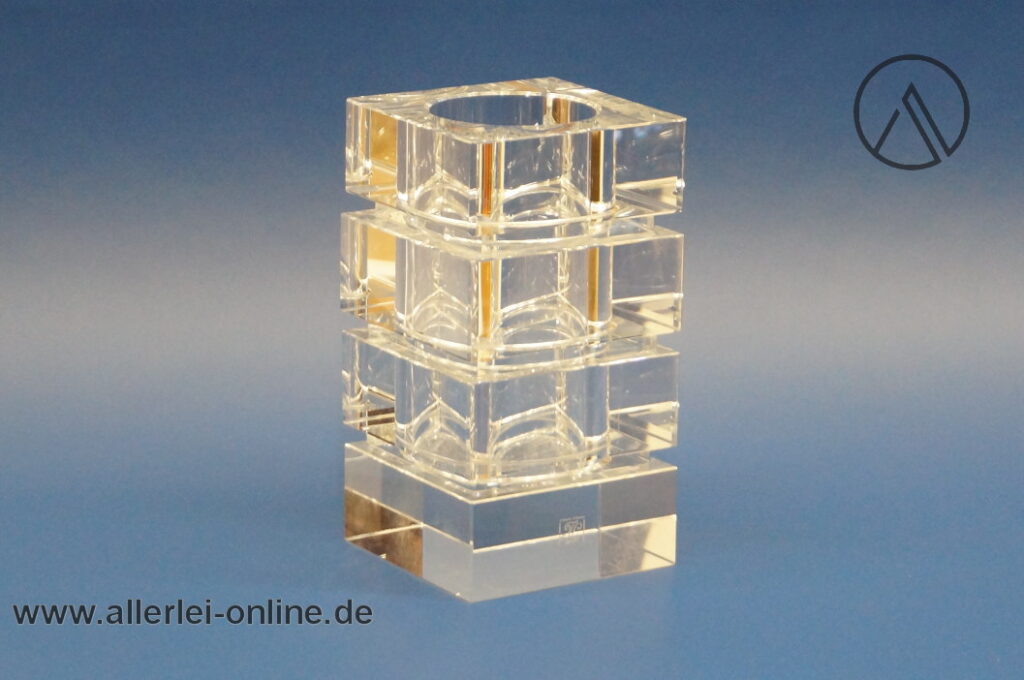 Kristallglas Vase | Blumenvase | Teelichthalter | 13cm - Klar