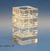 Kristallglas Vase | Blumenvase | Teelichthalter | 13cm - Klar