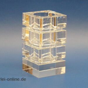Kristallglas Vase | Blumenvase | Teelichthalter | 13cm - Klar