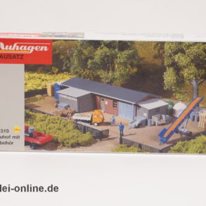 AUHAGEN Modellbausatz | Bauhof mit Zubehör | Spur TT | No. 13319 | ungebaut mit OVP