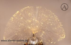 Space Age Design PYROBALL Glasfaserleuchte mit Farb-Wechsel | Glasfaserlampe Fiber Optic Lamp | Tischleuchte | Vintage Leuchten Klassiker