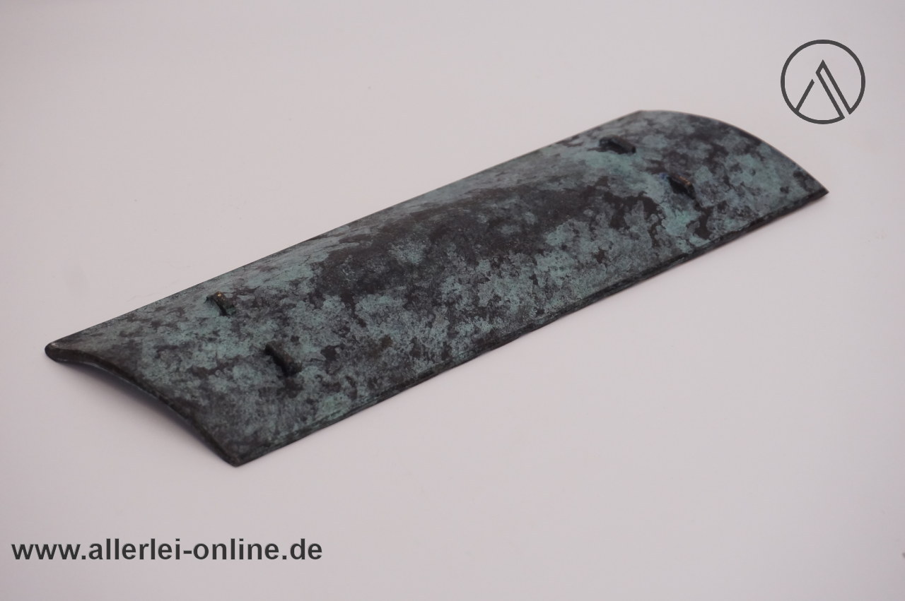 Schreibtisch Stift Ablage Brieföffner Set | Messing bronziert grün | 1950-60er Jahre Schreibtisch Stift Ablage Brieföffner Set | Messing bronziert grün | 1950-60er Jahre