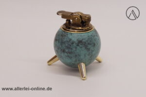 Vintage Tischfeuerzeug | Dreibein Benzinfeuerzeug | Kugel Sputnik Design Feuerzeug