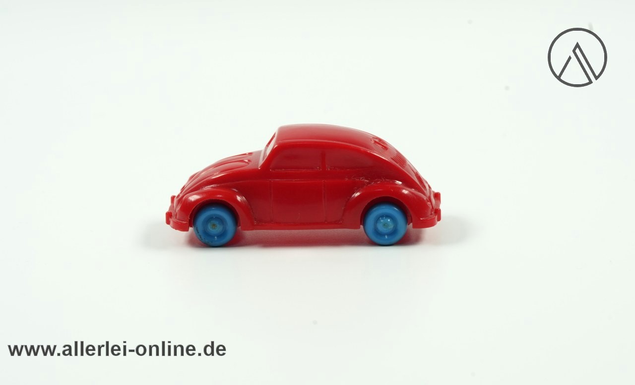 Wiking unverglast | Volkswagen VW Käfer | Rot mit Blauen Rädern Wiking unverglast | Volkswagen VW Käfer | Rot mit Blauen Rädern