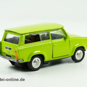 DDR 1989 Trabant 601 Kombi Modellauto | Schwungrad Antrieb | Vintage DDR Trabi Modellauto