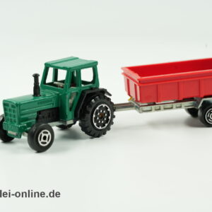 Majorette 316 Traktor mit Anhänger | Made in France