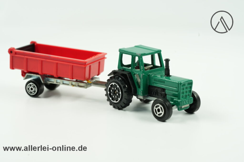 Majorette 316 Traktor mit Kipp-Anhänger | Made in France