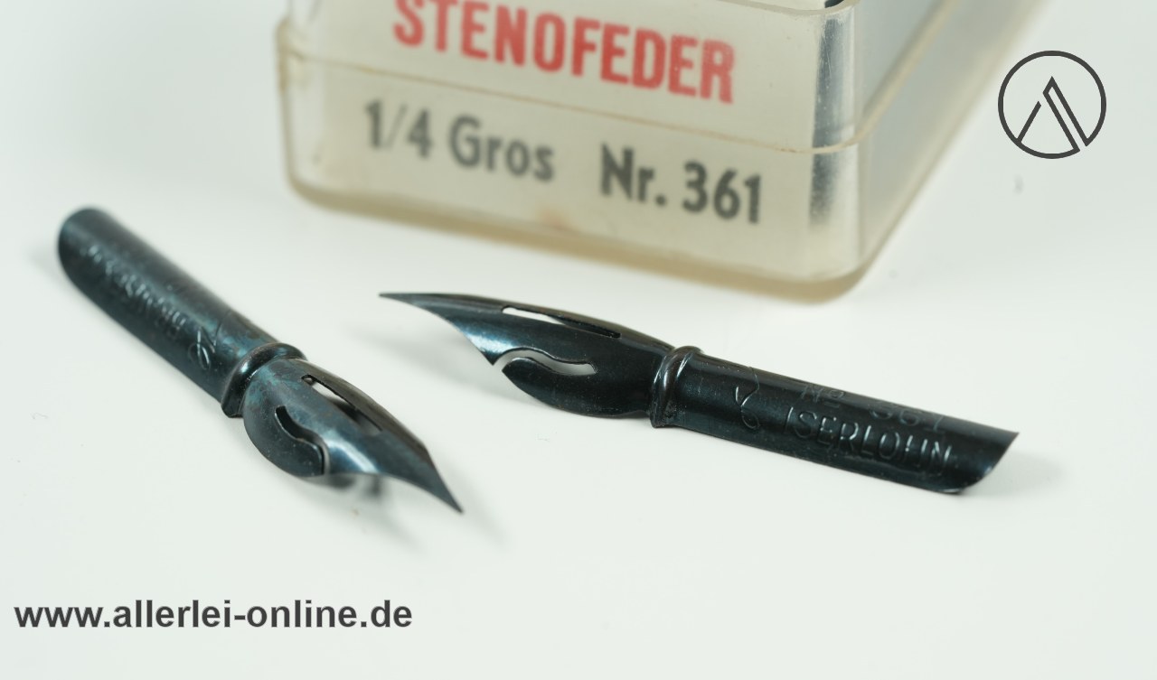 Brause 361 Stenofeder - 1/4 Gros | 22 Stück Vintage Steno Brause & Co. Iserlohn Federn Brause 361 Stenofeder - 1/4 Gros | 22 Stück Vintage Steno Brause & Co. Iserlohn Federn