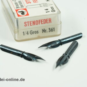 Brause 361 Stenofedern blau - 1/4 Gros | 22 Stück Vintage Steno-Feder Brause & Co. Iserlohn Schreibfedern