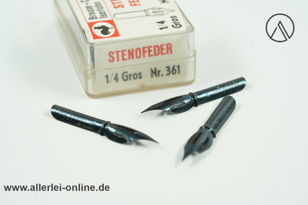 Brause 361 Stenofedern blau - 1/4 Gros | 22 Stück Vintage Steno-Feder Brause & Co. Iserlohn Schreibfedern Brause 361 Stenofedern blau - 1/4 Gros | 22 Stück Vintage Steno-Feder Brause & Co. Iserlohn Schreibfedern